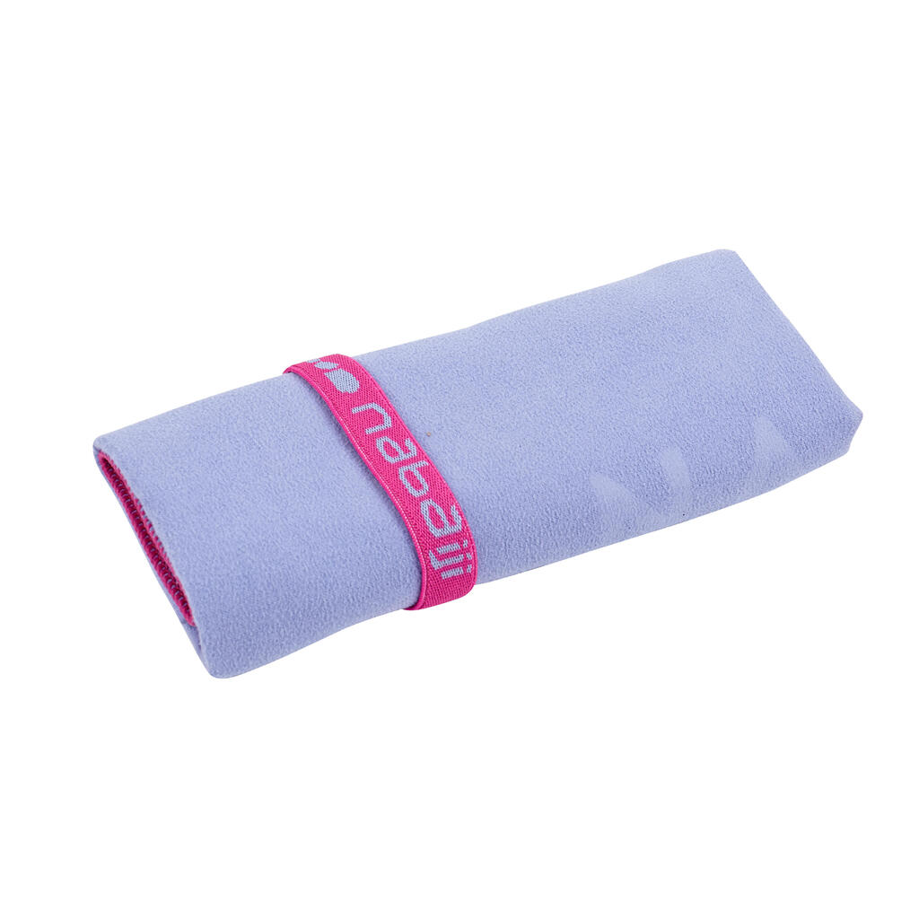 Serviette De Bain Microfibre Violet Clair Taille S 39 x 55 cm
