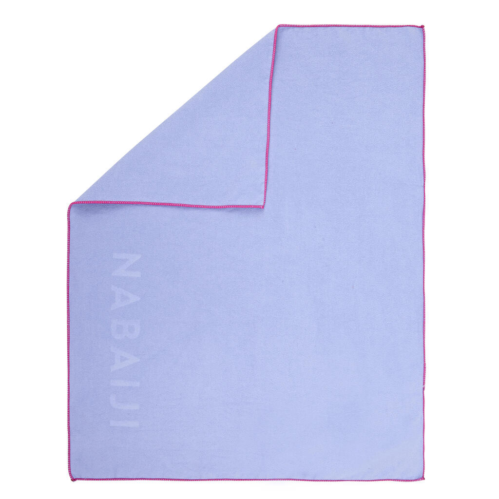 Serviette De Bain Microfibre Violet Clair Taille S 39 x 55 cm