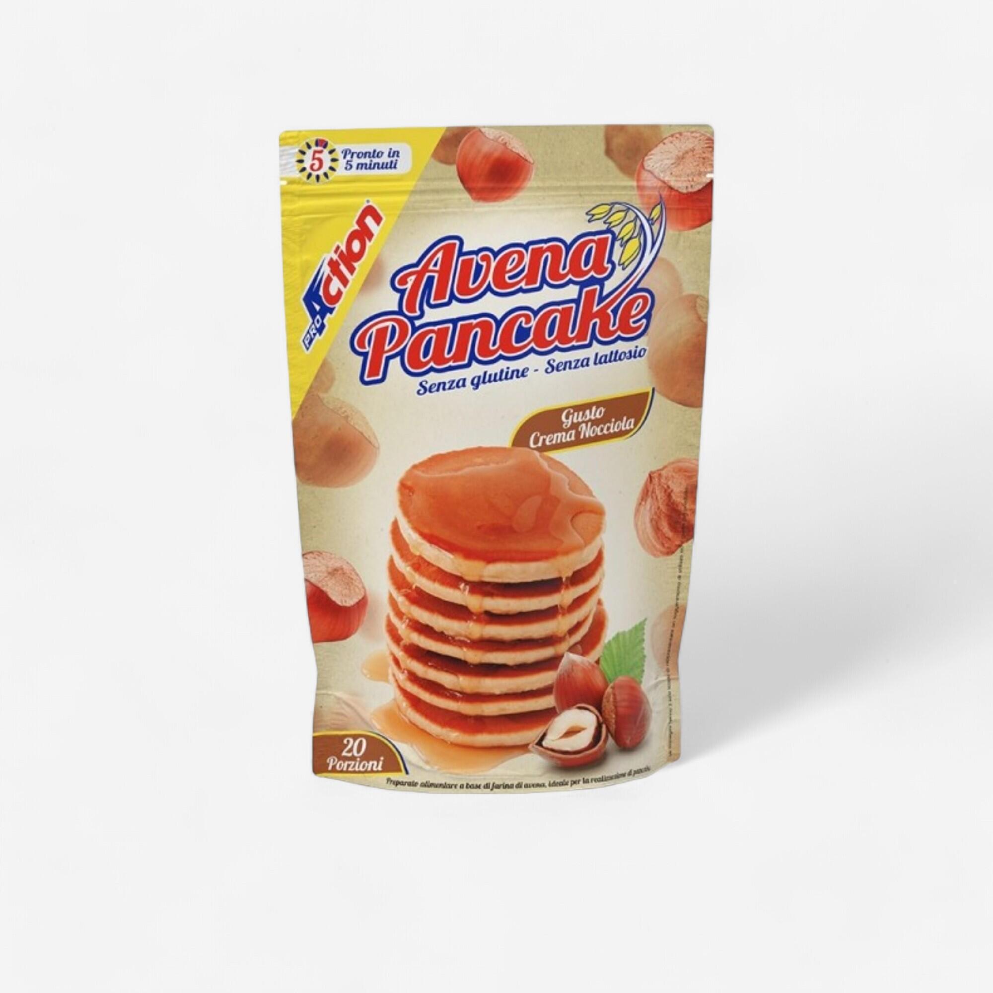 PROACTION Avena pancake Proaction senza glutine e senza lattosio gusto crema nocciola 1kg