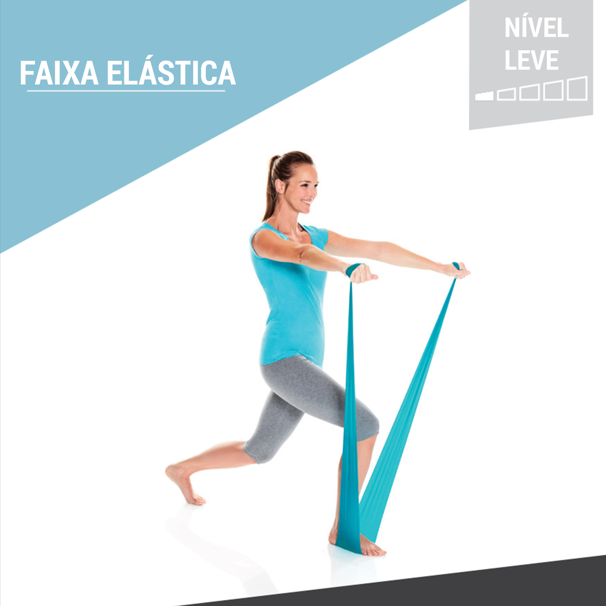 Elastikband Pilates 2 kg ‒ blau  3/6
