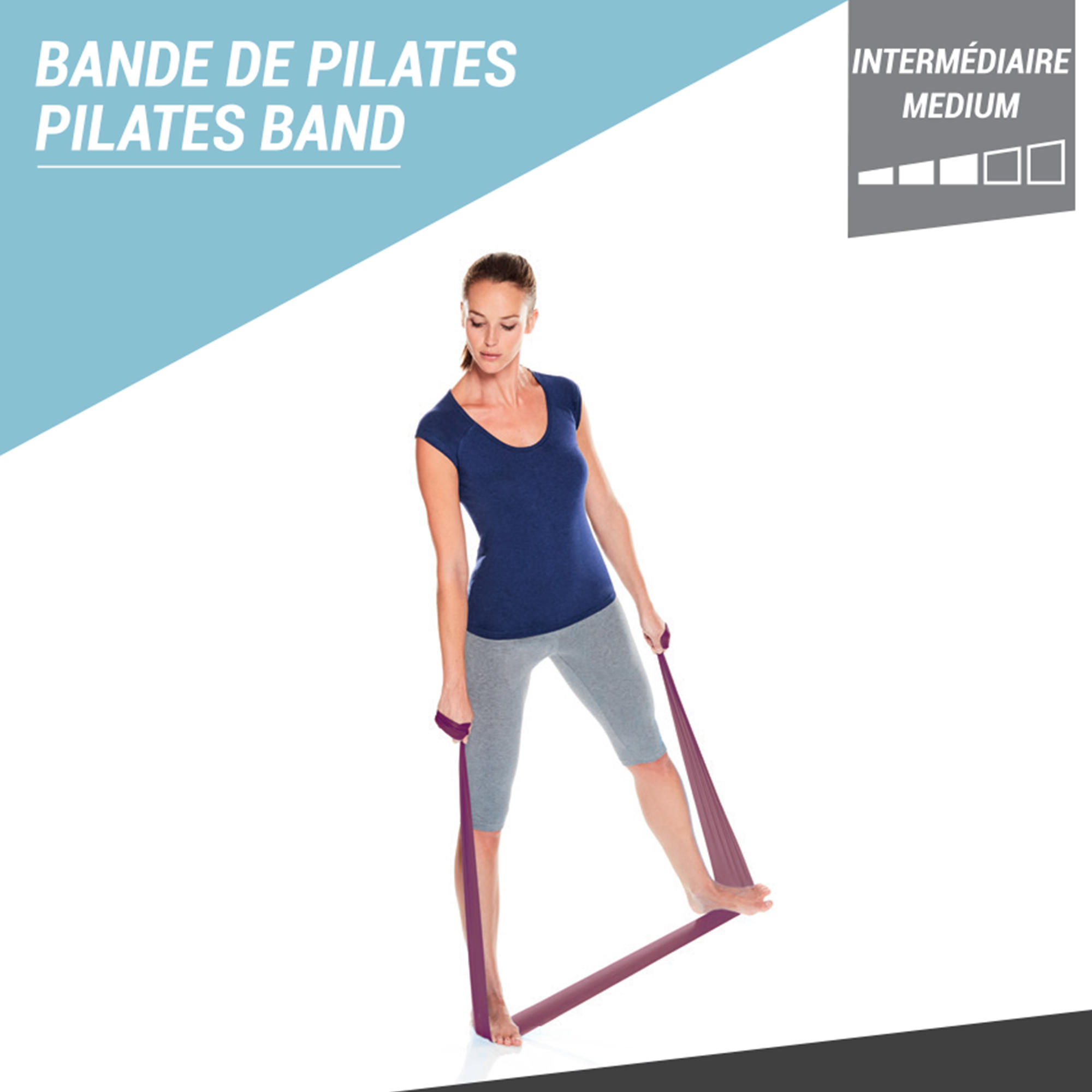 Banda Elástica Pilates Burdeos Resistencia 3 kg 5/5