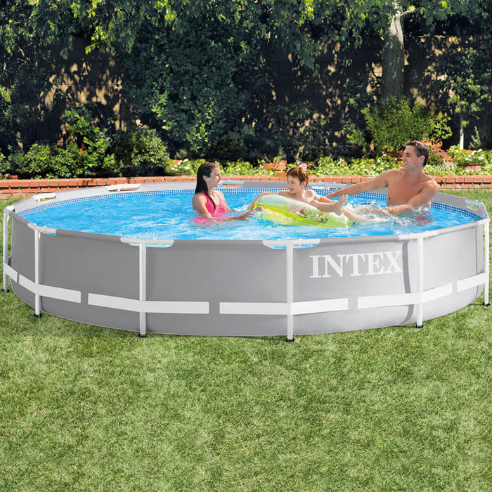 Piscina Redonda Desmontable Con Depuradora Mk Intex Prisma Frame 366x76 Cm Intex Decathlon