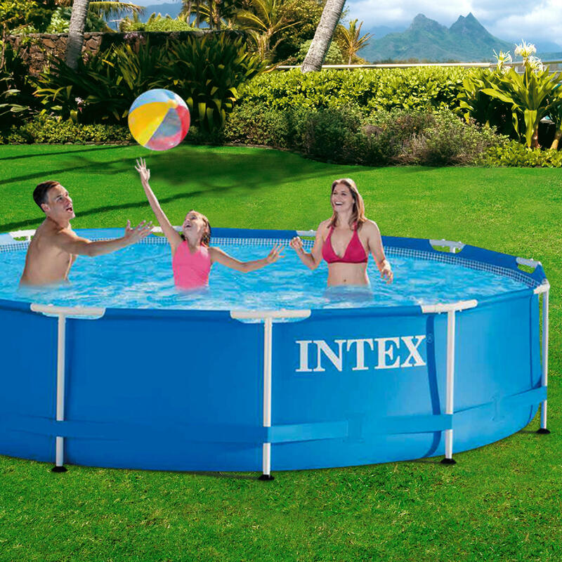 Graag gedaan Redelijk Bier INTEX Metal frame zwembad 366 x 76 cm | Decathlon