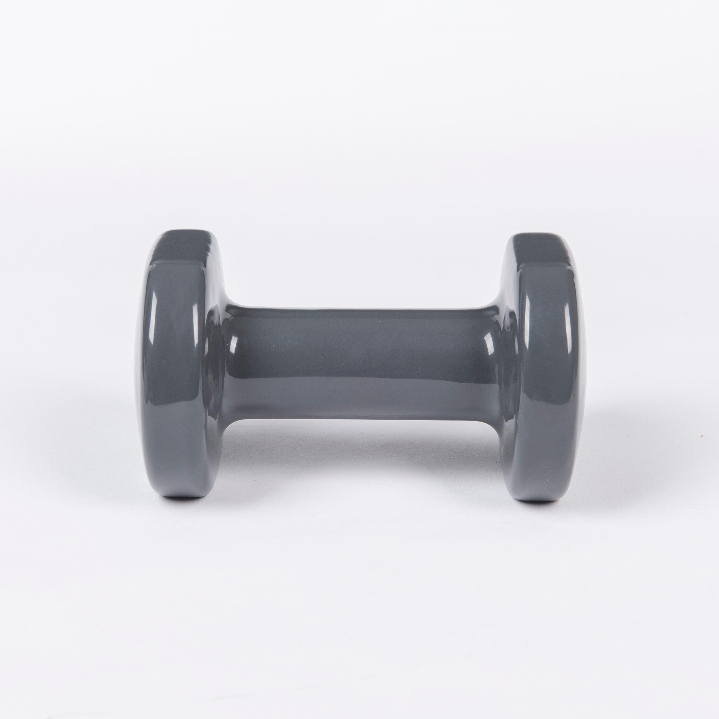 Pesas 2 x 3Kg de vinilo Fitness Gimnasia en casa Pilates Nyamba Gris 5/5