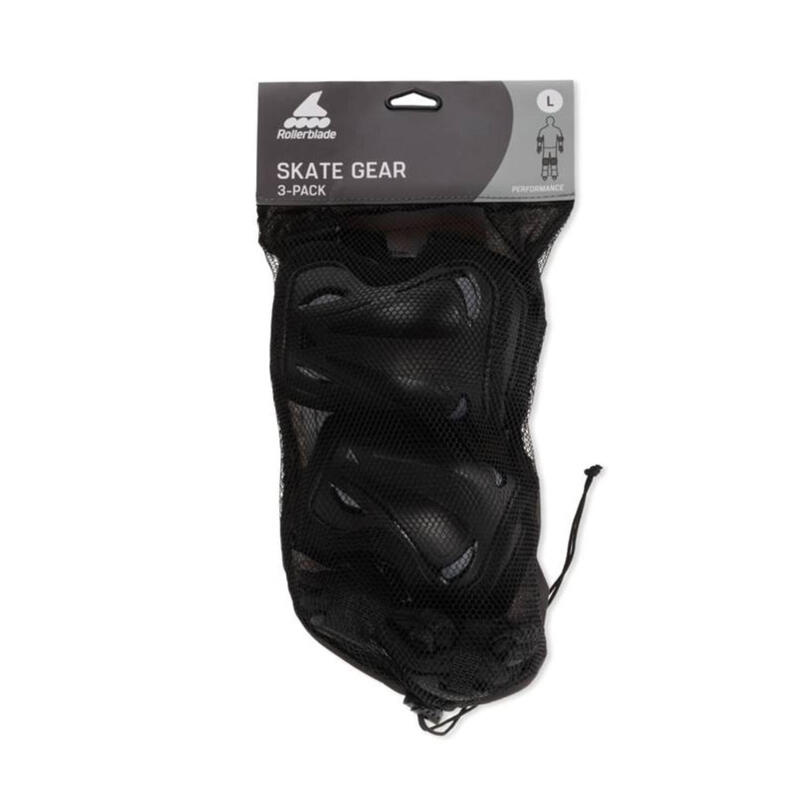 Zestaw ochraniaczy SKATE GEAR 3 PACK Black