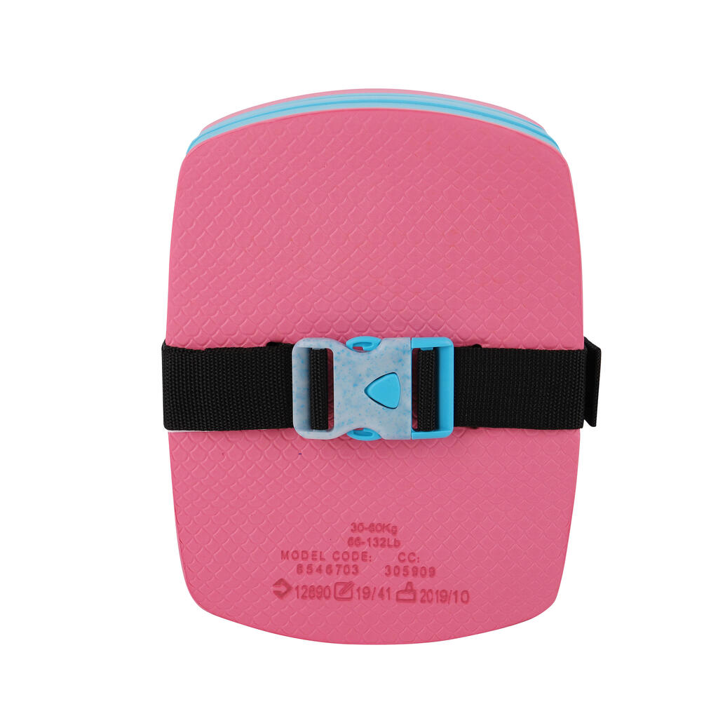 Ceinture de natation rose 30-60 kg avec flotteur amovible