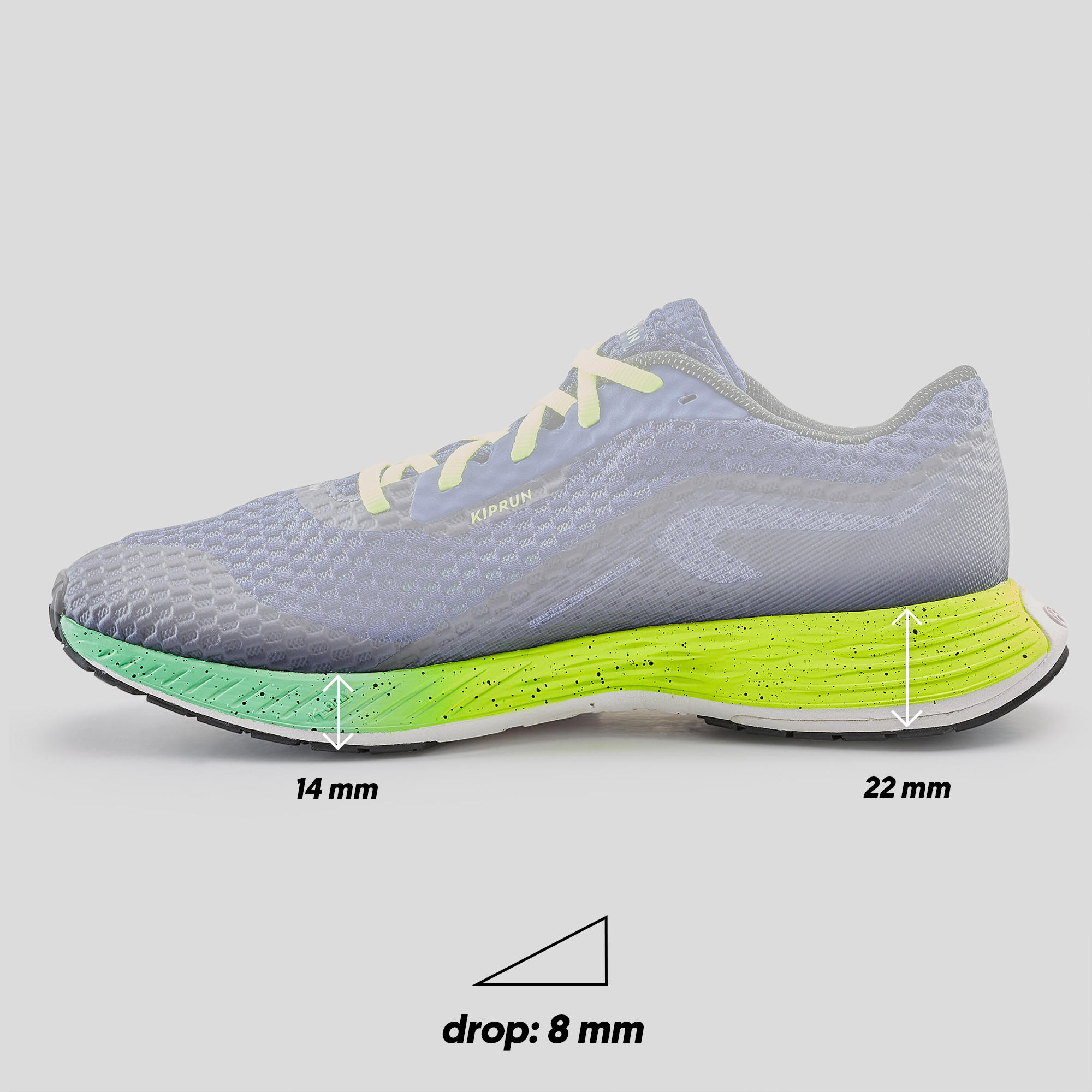 CHAUSSURES DE RUNNING HOMME KIPRUN KD500 BLEU 11/12