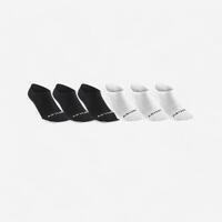 CHAUSSETTES DE SPORT BASSES ARTENGO RS 160 LOT DE 6 NOIR BLANC