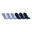 Calcetines cortos de tenis Pack de 6 Artengo RS 160 azul marino jaspeado