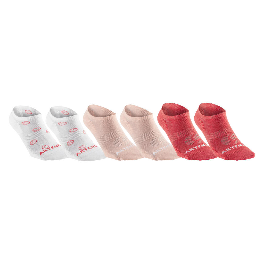 Tennissocken Low 6er-Pack - RS160 weiss/grau/grau