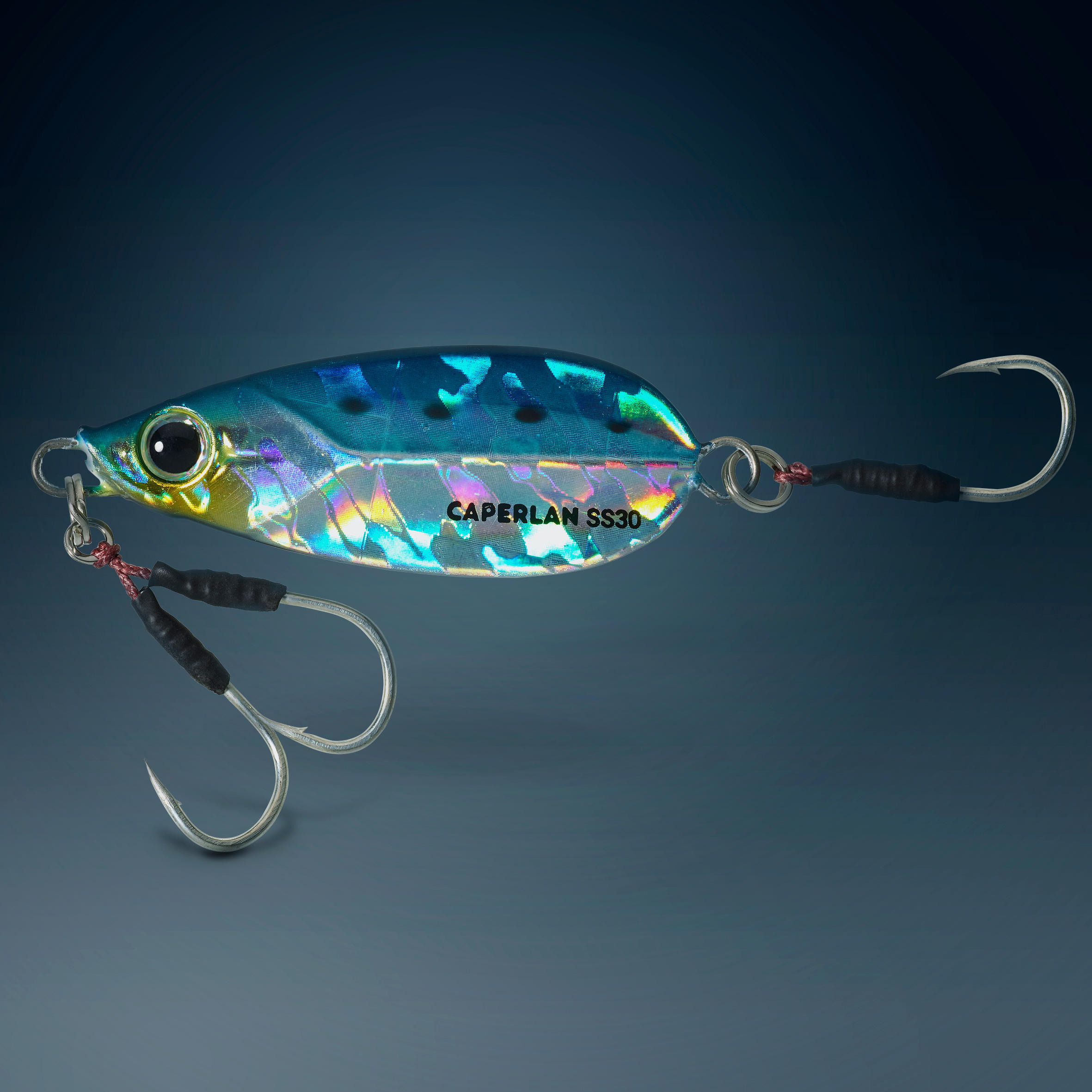 Casting jig voor vissen met kunstaas in zee Biastos Slow 30 g blauw 6/7