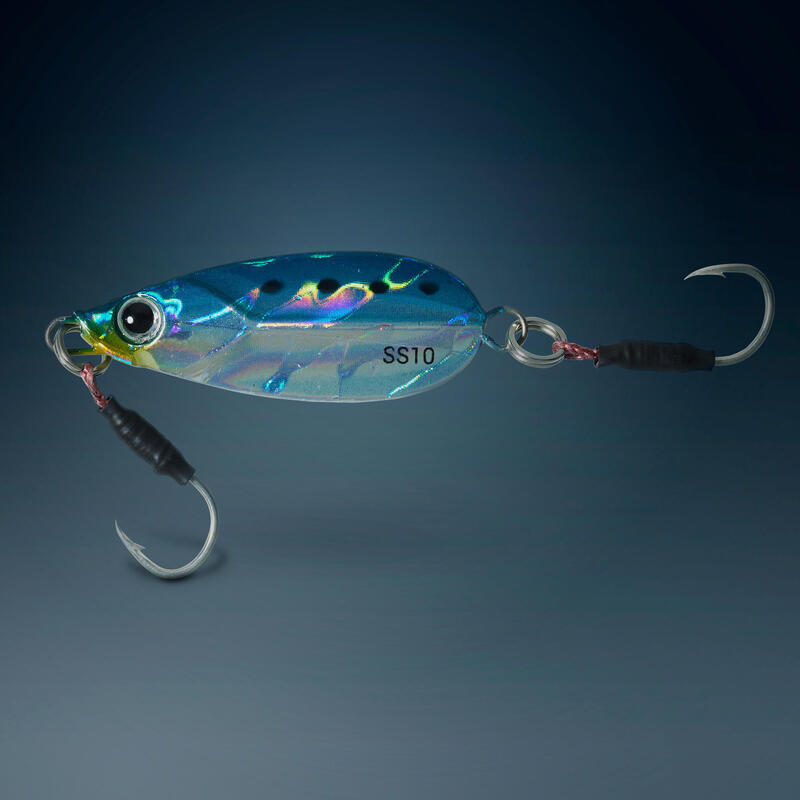 Casting jig voor vissen met kunstaas in zee Biastos Slow 10 g blauw