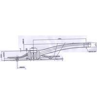 Crni aluminijumski pogon sa 36-zubi, 170 mm 