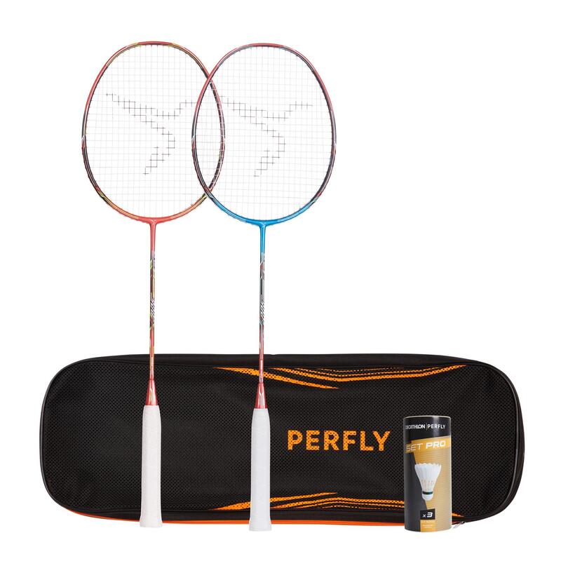 BADMINTON ADULT RACKET BR 900 SET PRO P