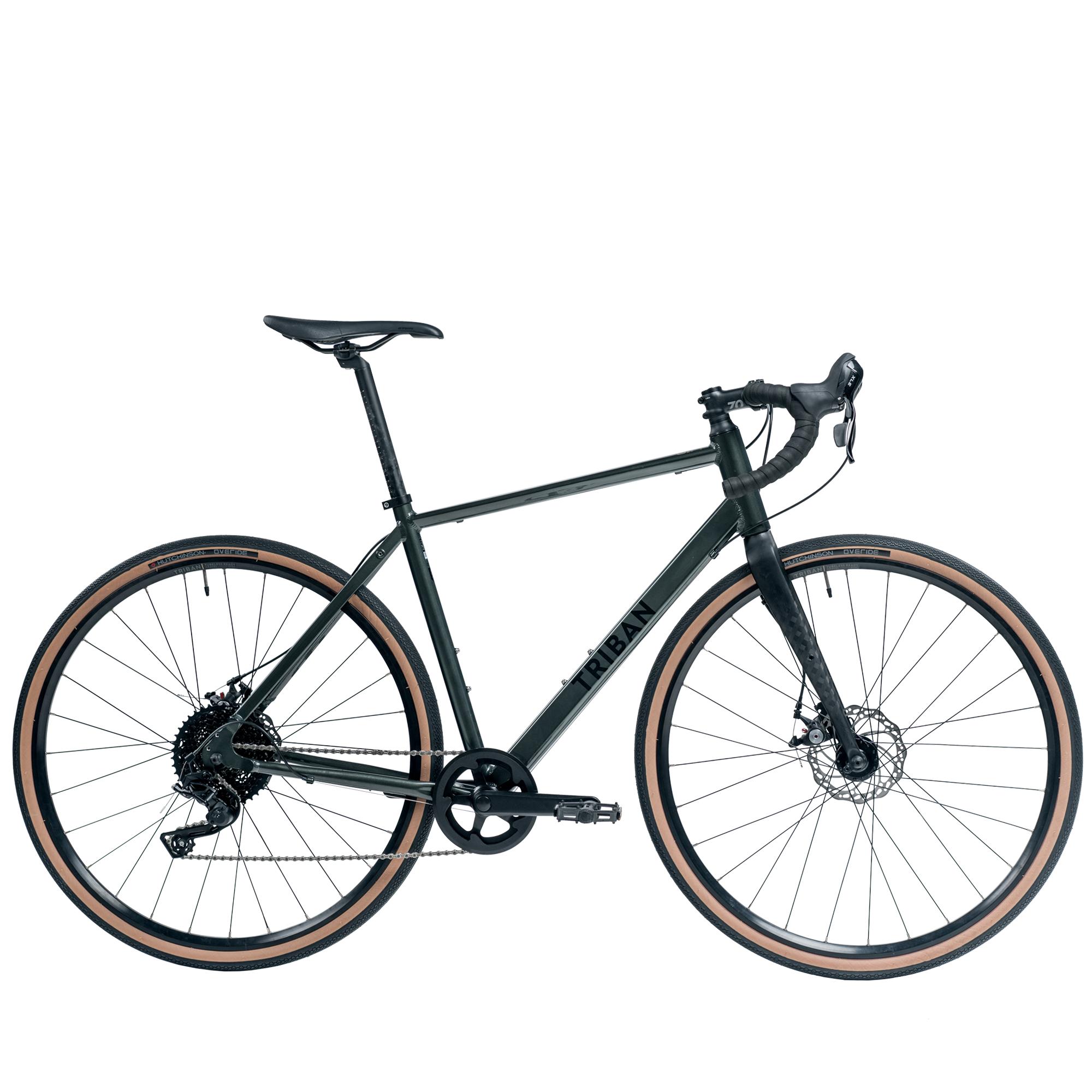 Bicicleta de gravel azul fr 120 Decathlon