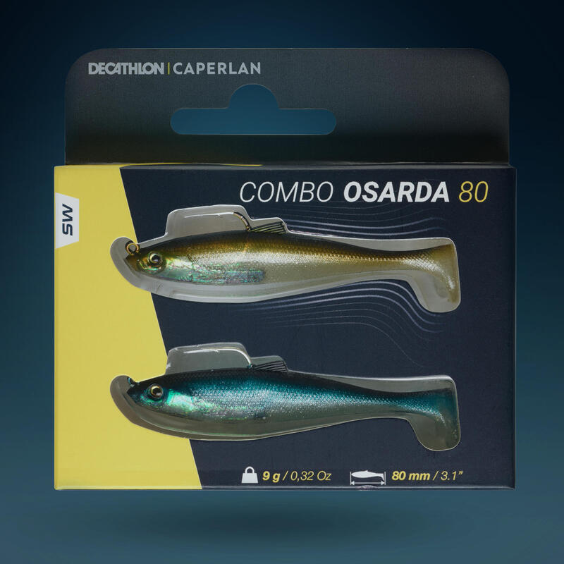 leurres souples pêche en mer Shad swimbait sardine OSARDA 80 NATURAL