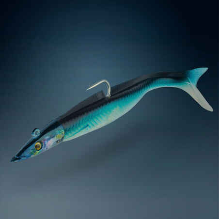 Sand Eel Shad Soft Lure COMBO EELO 150 18 g AYU/BLUE