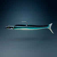 Kit x2 Vinilos Pesca Spinning Mar Eelo 110 Ayu Azul Shad Lanzón 8 G