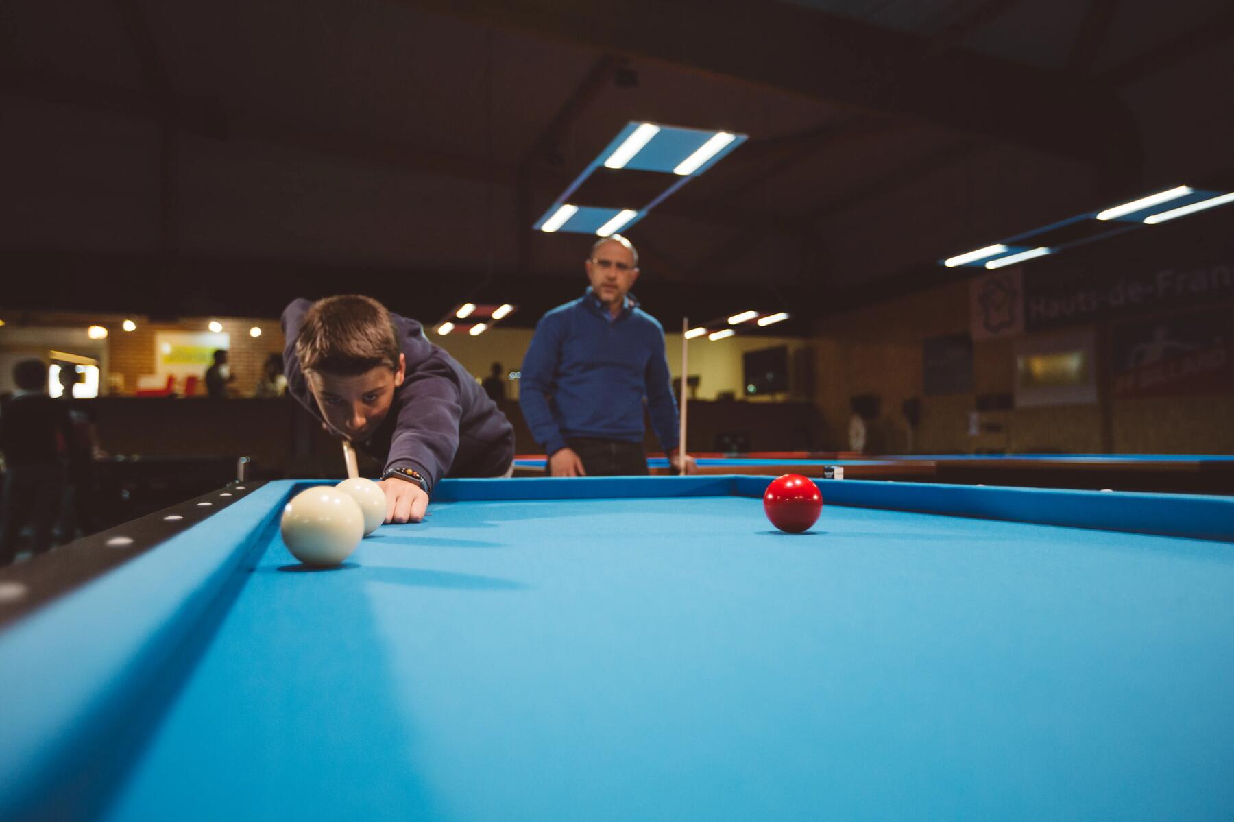 La bonne poisition pour transporter billard