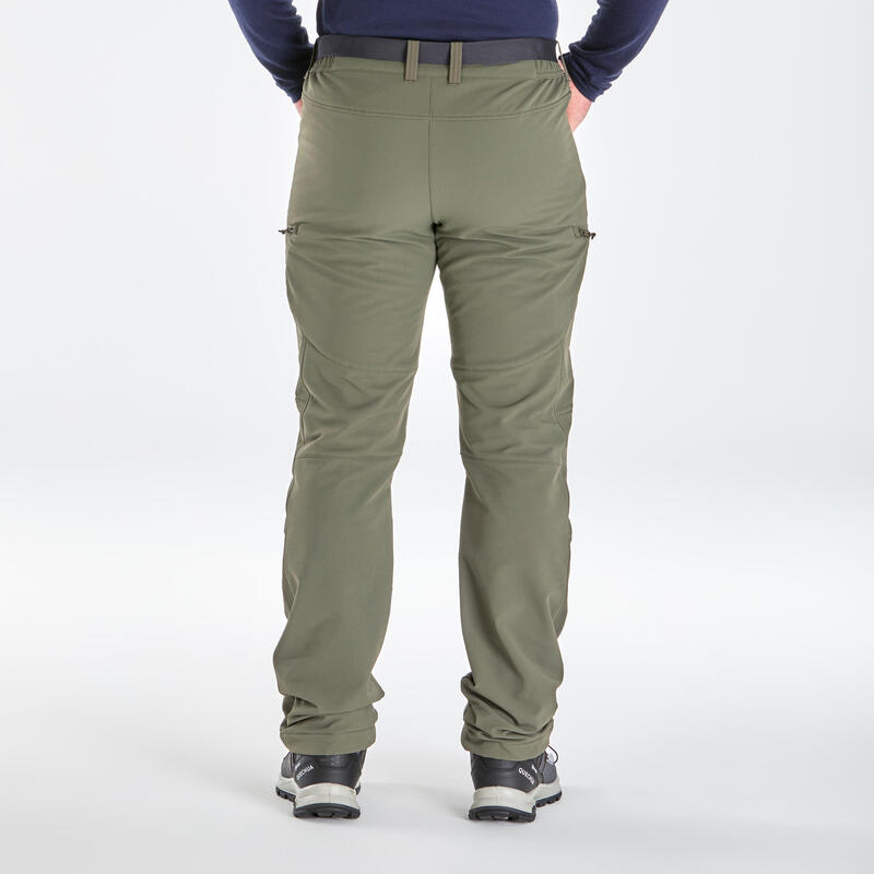 Pánské turistické vodoodpudivé kalhoty SH 500 X-Warm stretch