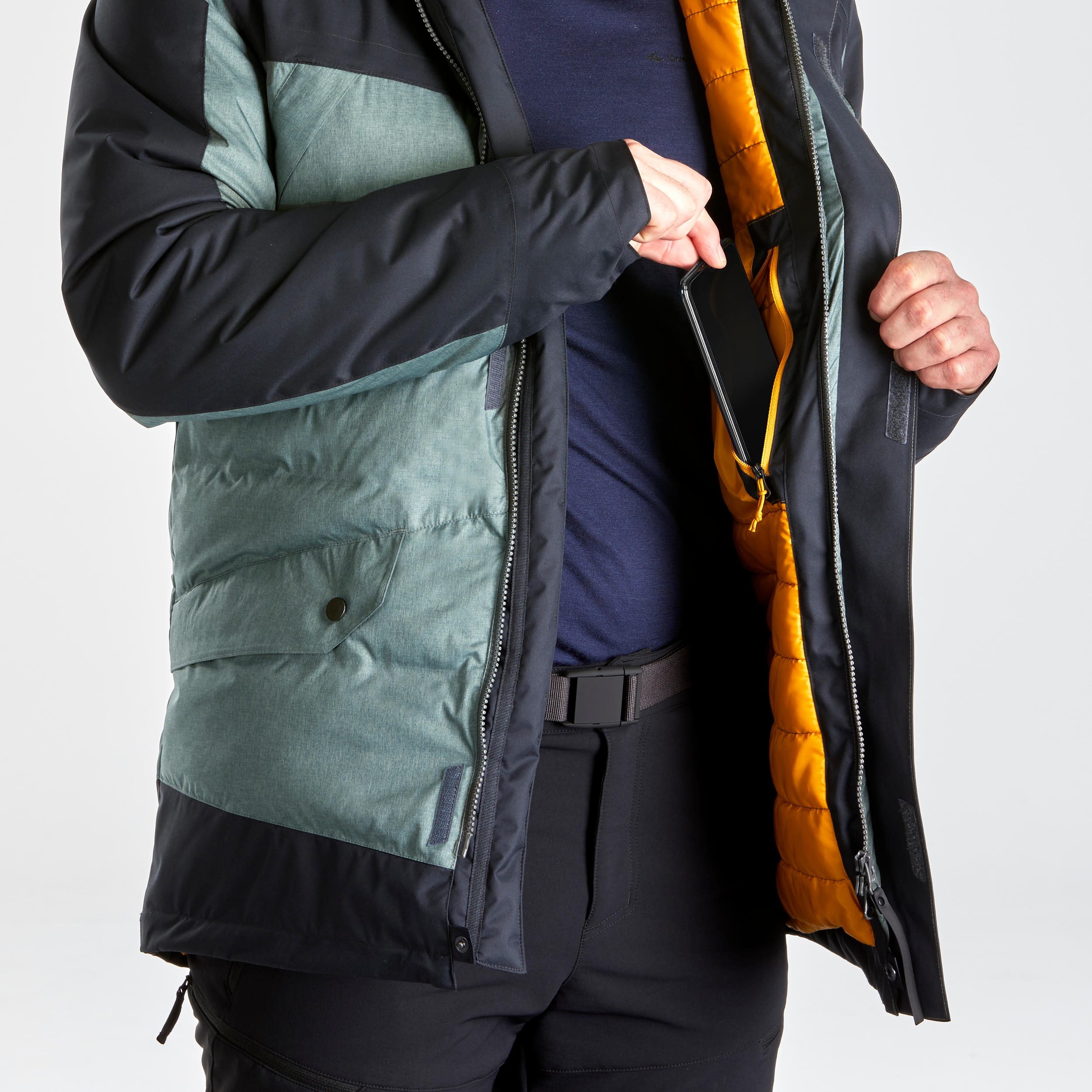 Men’s Warm and Waterproof Light Snow Hiking Parka - SH500 X-WARM. 10/13