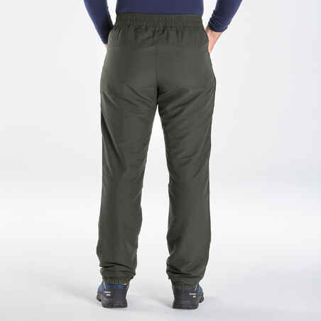Men’s water-repellent hiking trousers -18°C, NH100 - Green