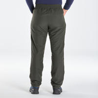 Pantalone za planinarenje SH100 tople vodoodbojne muške - kaki 