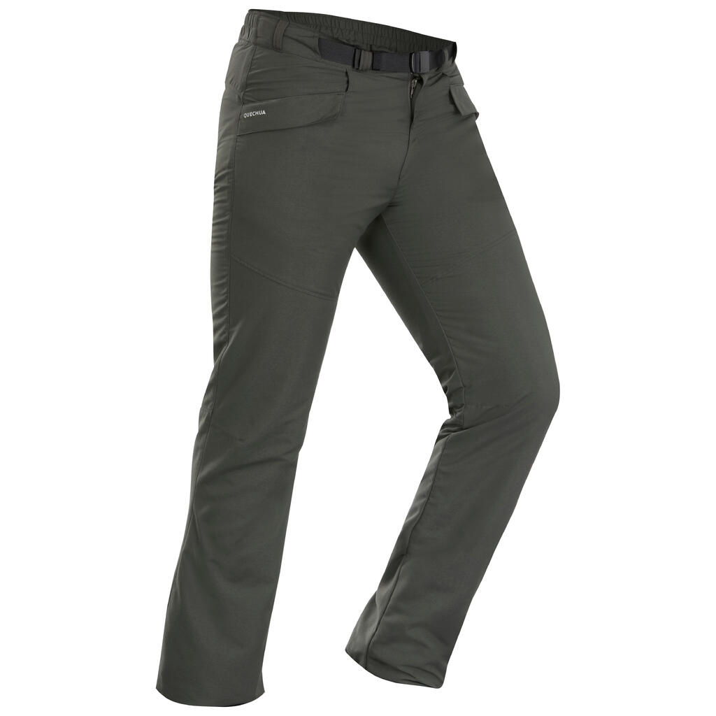 Men’s Warm Water-repellent Hiking Trousers  SH100 