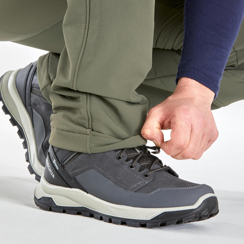 Pánské turistické vodoodpudivé kalhoty SH 500 X-Warm stretch