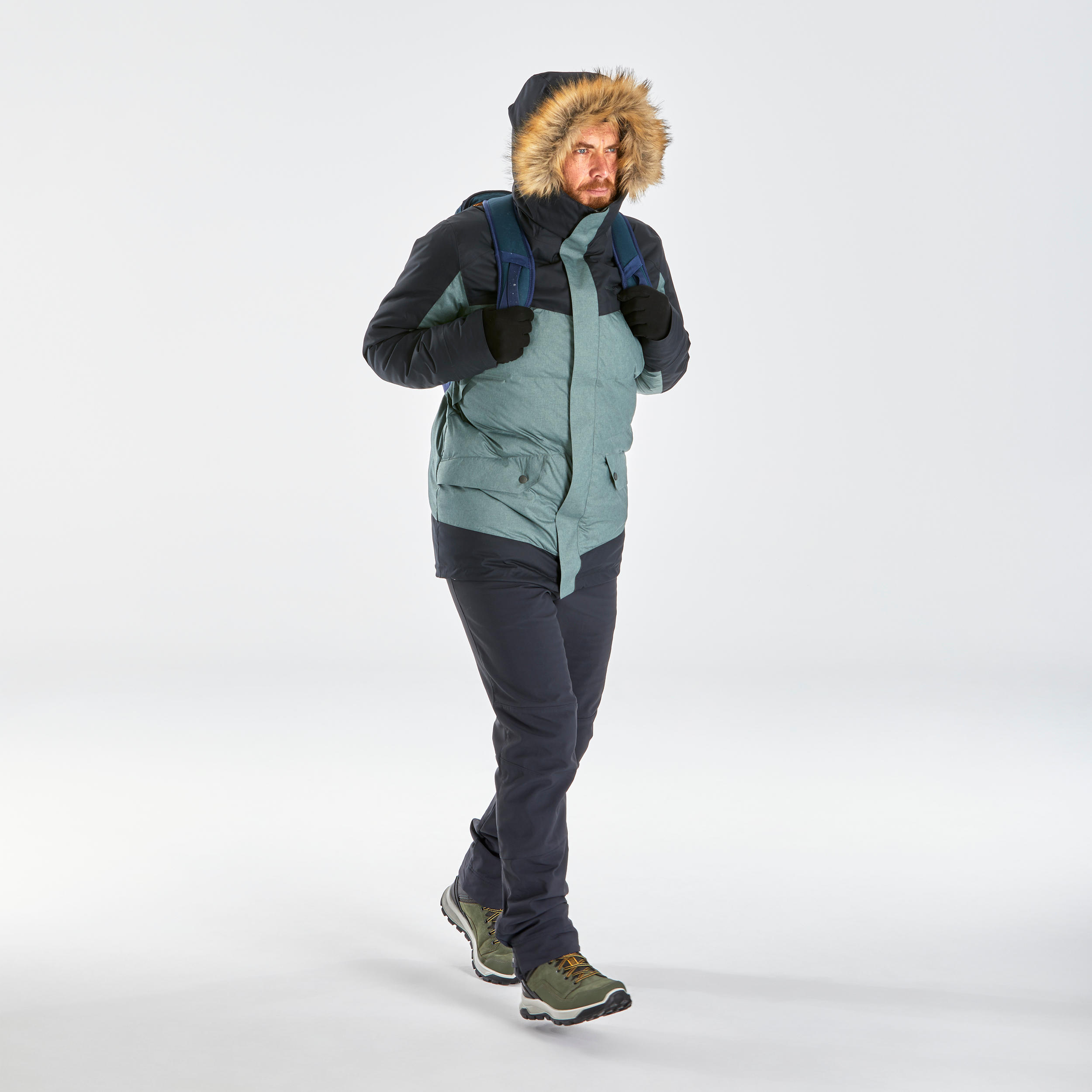 Men’s Warm and Waterproof Light Snow Hiking Parka - SH500 X-WARM. 2/13