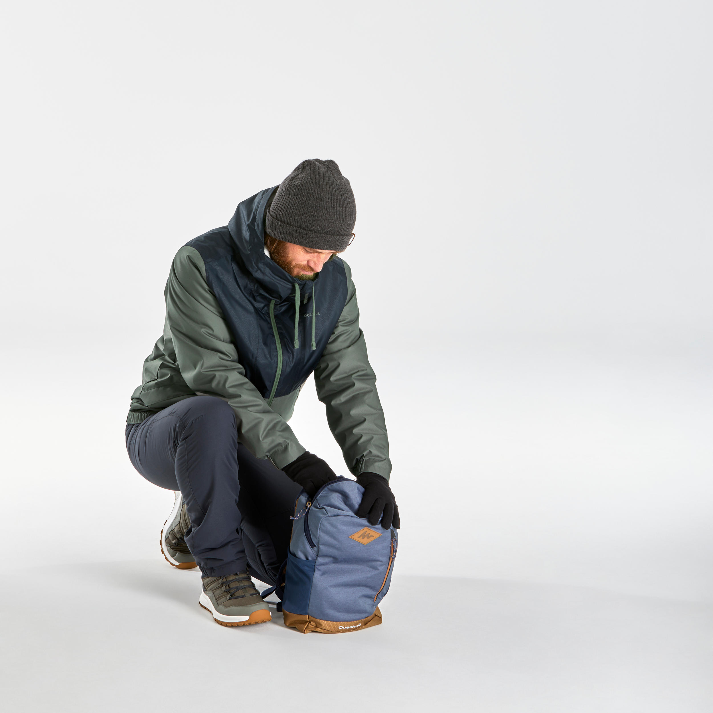 Men’s hiking waterproof winter jacket - SH100 -5°C 9/11