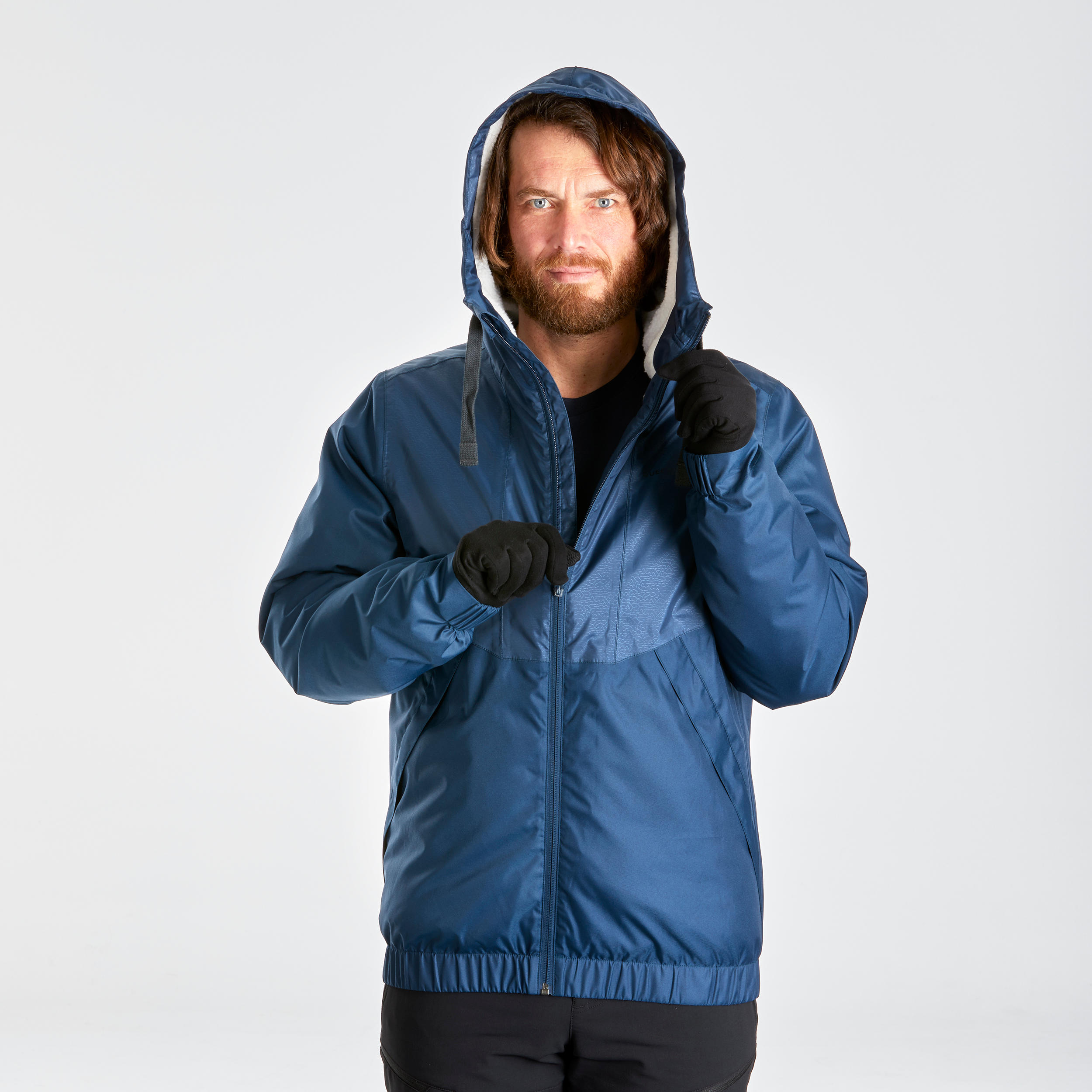 QUECHUA Men’s hiking waterproof winter jacket - SH100 -5°C