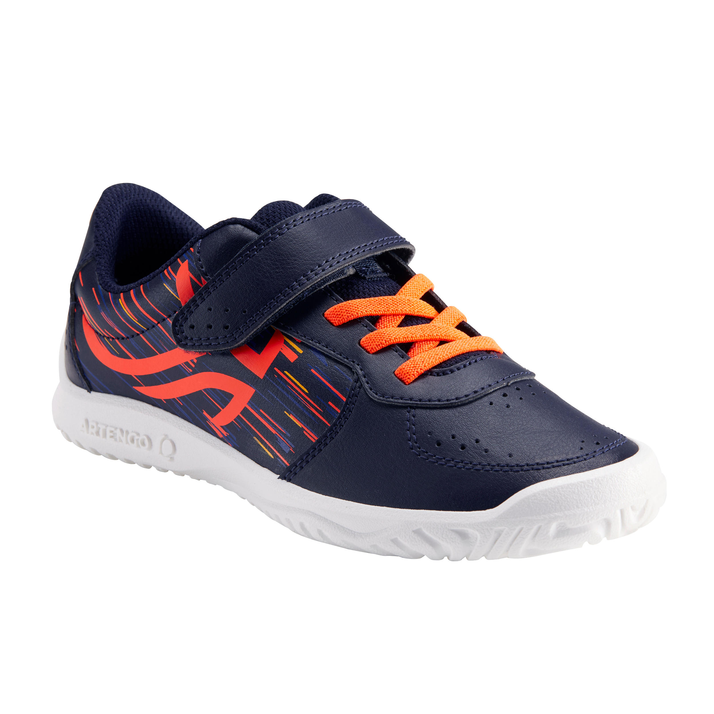 Chaussures de sport enfant – TS 130 bleu/orange - DECATHLON