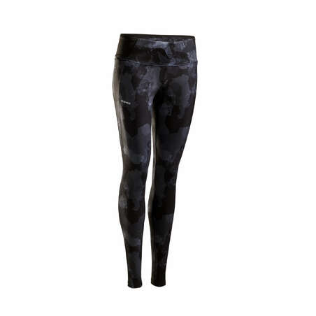 Legging tennis dry femme - HIP BALL noir camo