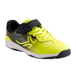 Tennisschoenen voor kinderen TS160 geel zwart