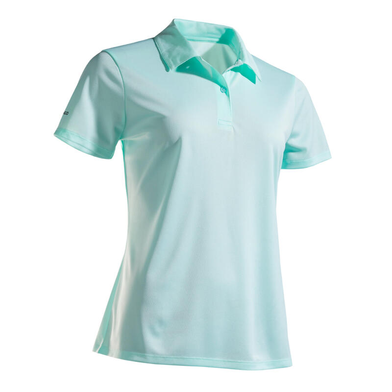 Women's Tennis Polo Shirt Dry 100 - Light Green