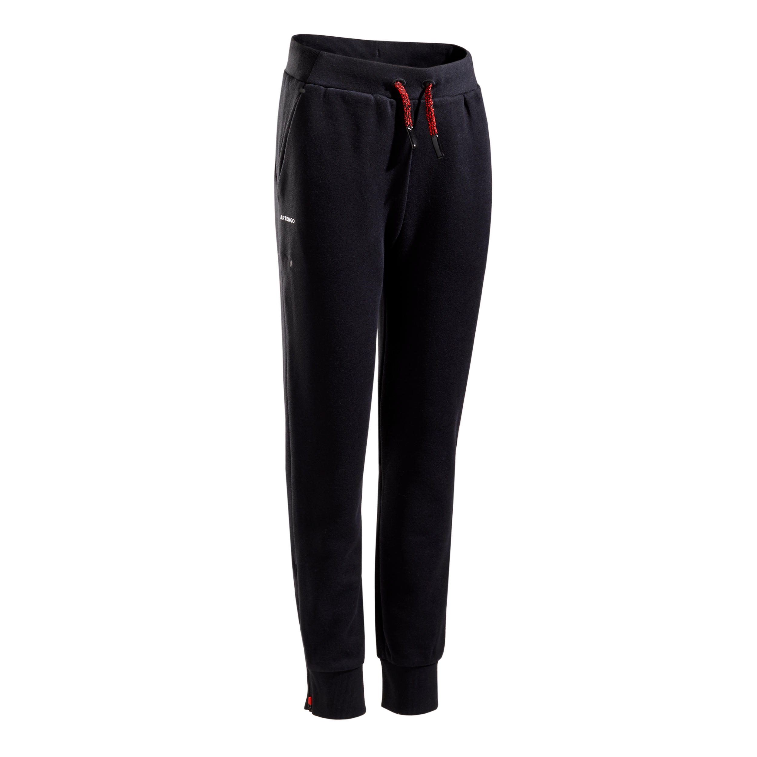 Kids' Thermal Tennis Bottoms TH500 - Black 1/6