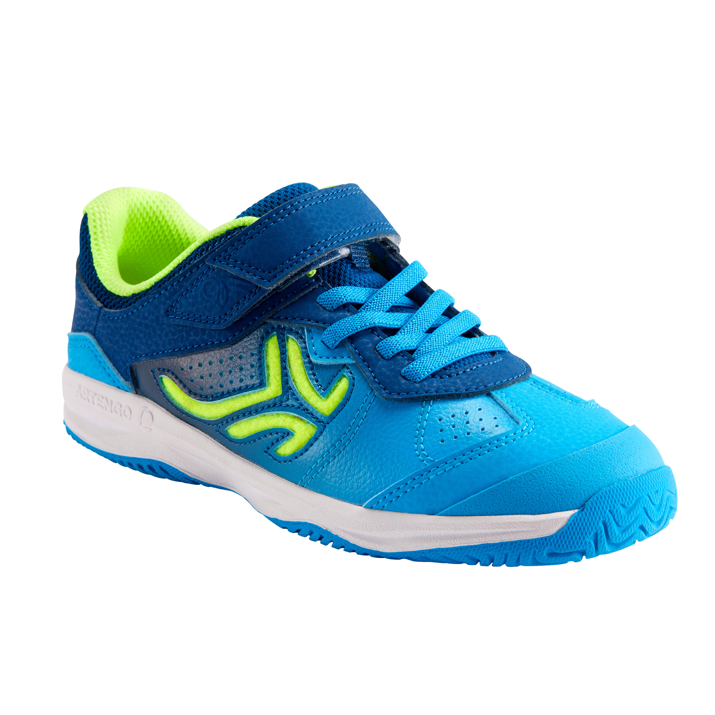 Scarpe da ginnastica bambino TS 160 con strap resistenti azzurre dal 28 al 39 DECATHLON Decathlon