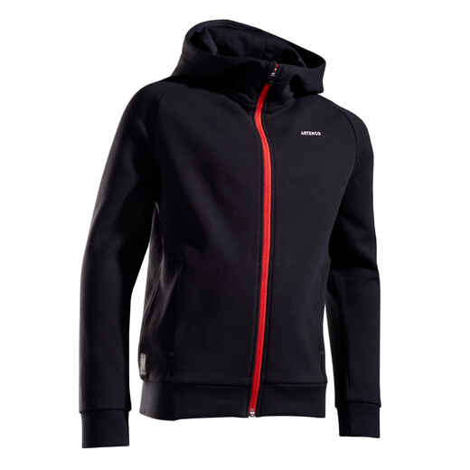 
      Tennisjacke Jungen warm schwarz
  