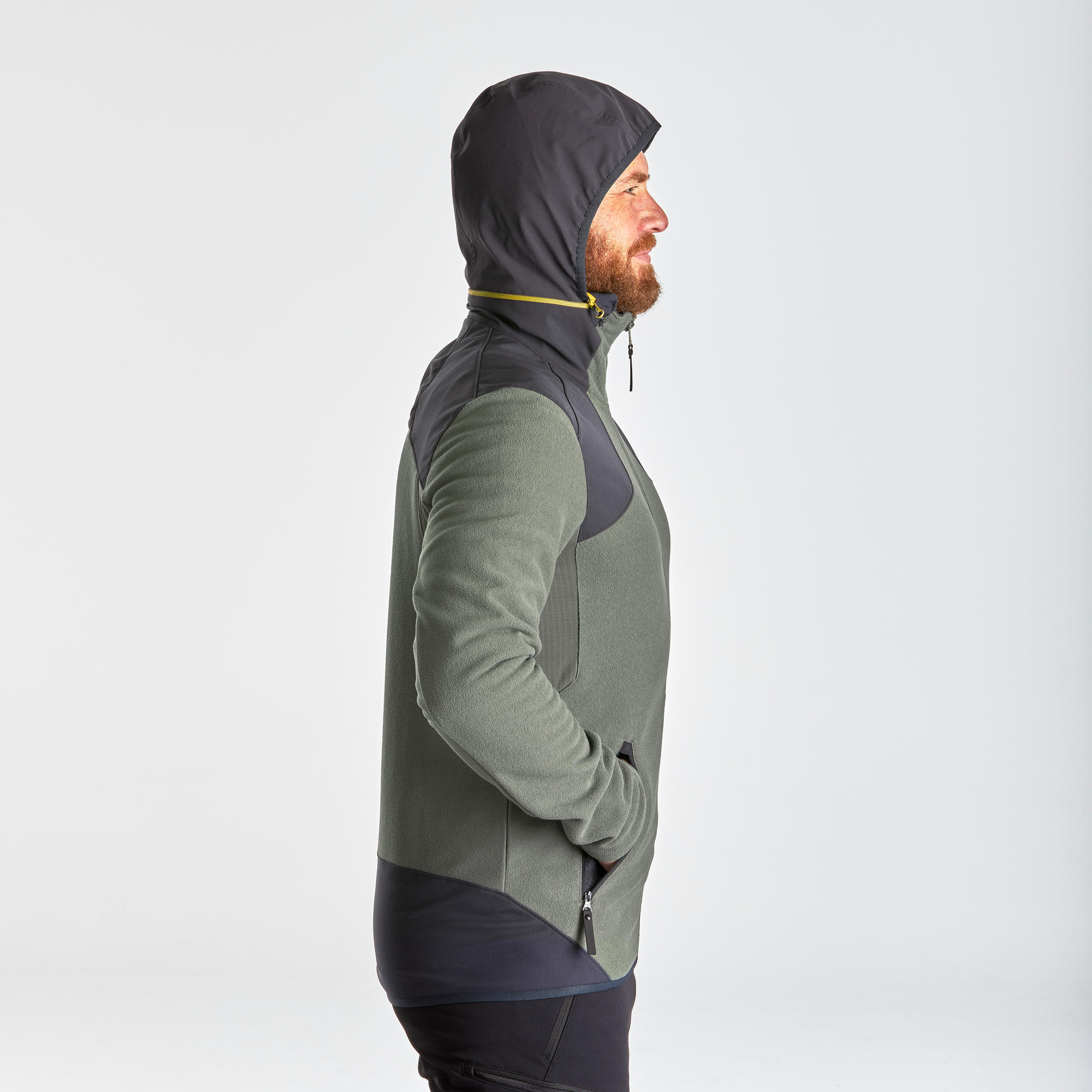 Warm hiking fleece jacket - SH500 X-WARM - men