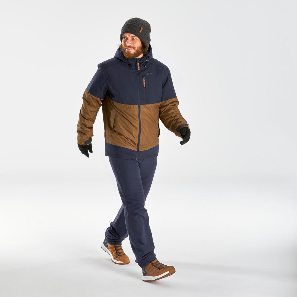 Wanderjacke Winterwandern SH100 X-Warm wasserdicht -10 °C Herren 