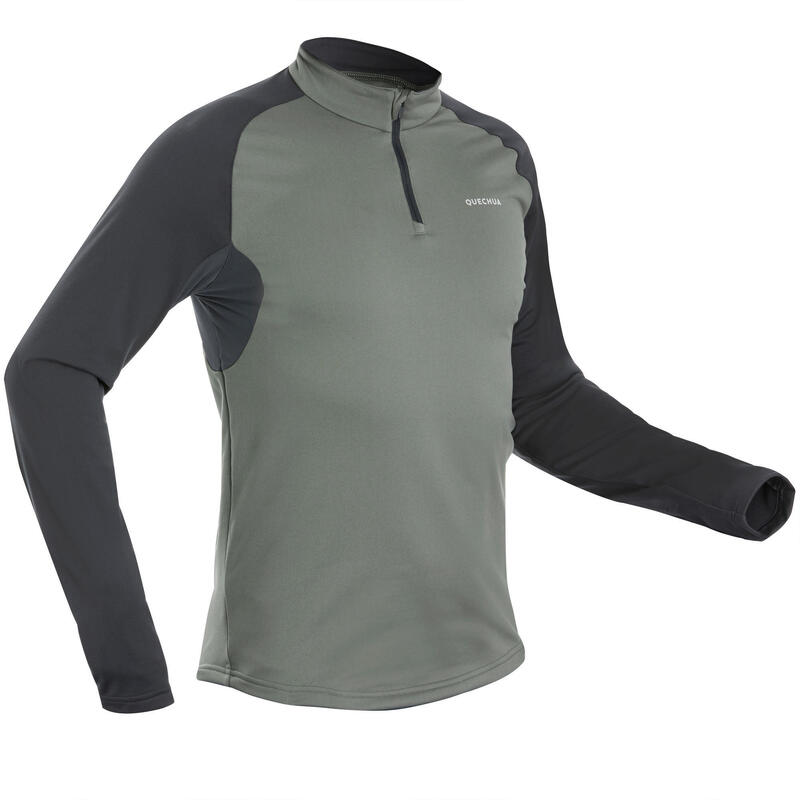 T-Shirt chaud manches longues de randonnée - SH100 WARM - homme