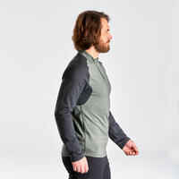 Men's hiking long-sleeved warm T-shirt - SH100