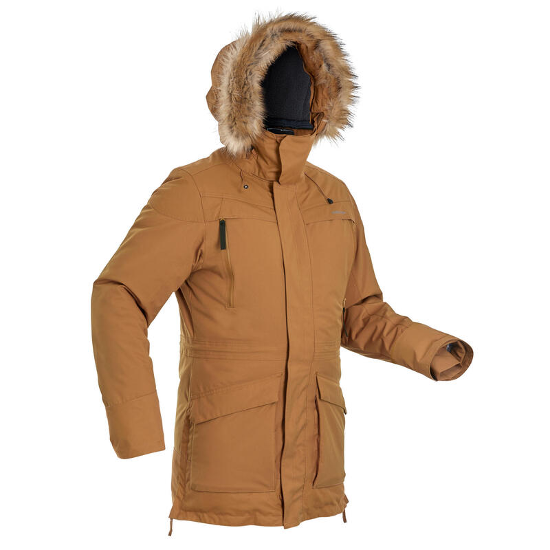 Férfi kabát túrázáshoz SH500 ultra-warm, vízhatlan, -20 °C-ig