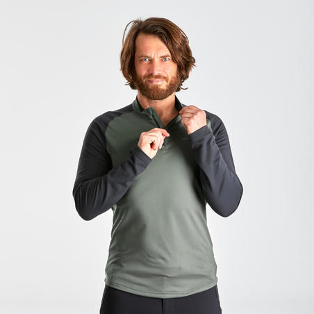 Muška topla majica dugih rukava za planinarenje SH100 WARM
