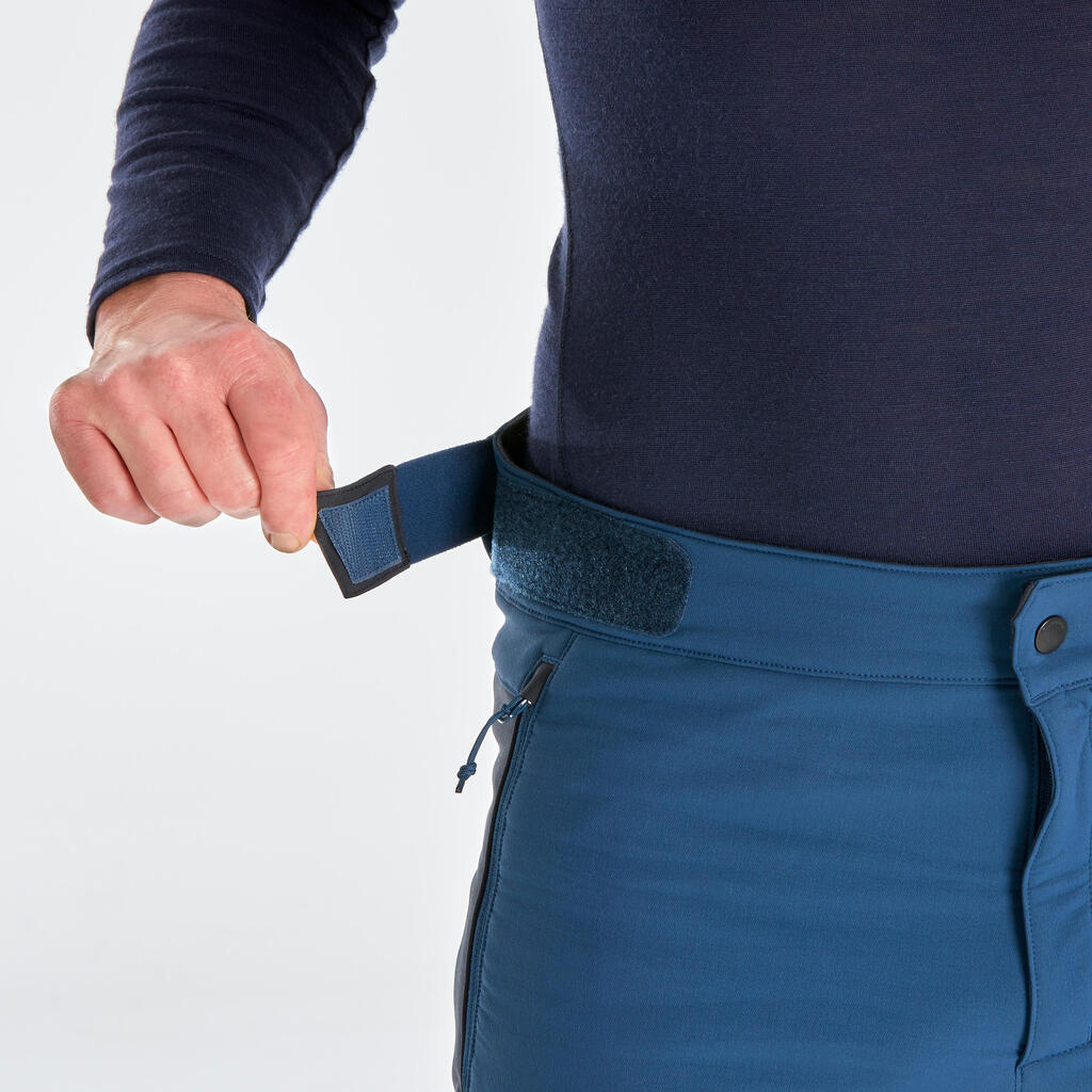 MUŠKE PANTALONE ZA PLANINARENJE TOPLE I VODOOTPORNE SA GAMAŠAMA SH520 X-WARM  