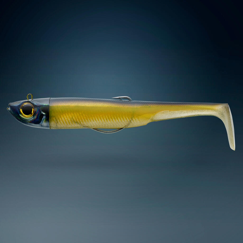 Sea fishing soft lures shad Texan anchovy ANCHO COMBO 120 50g Black/White back