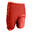 Pantaloncini calcio 3 in 1 TRX grigio-rosso