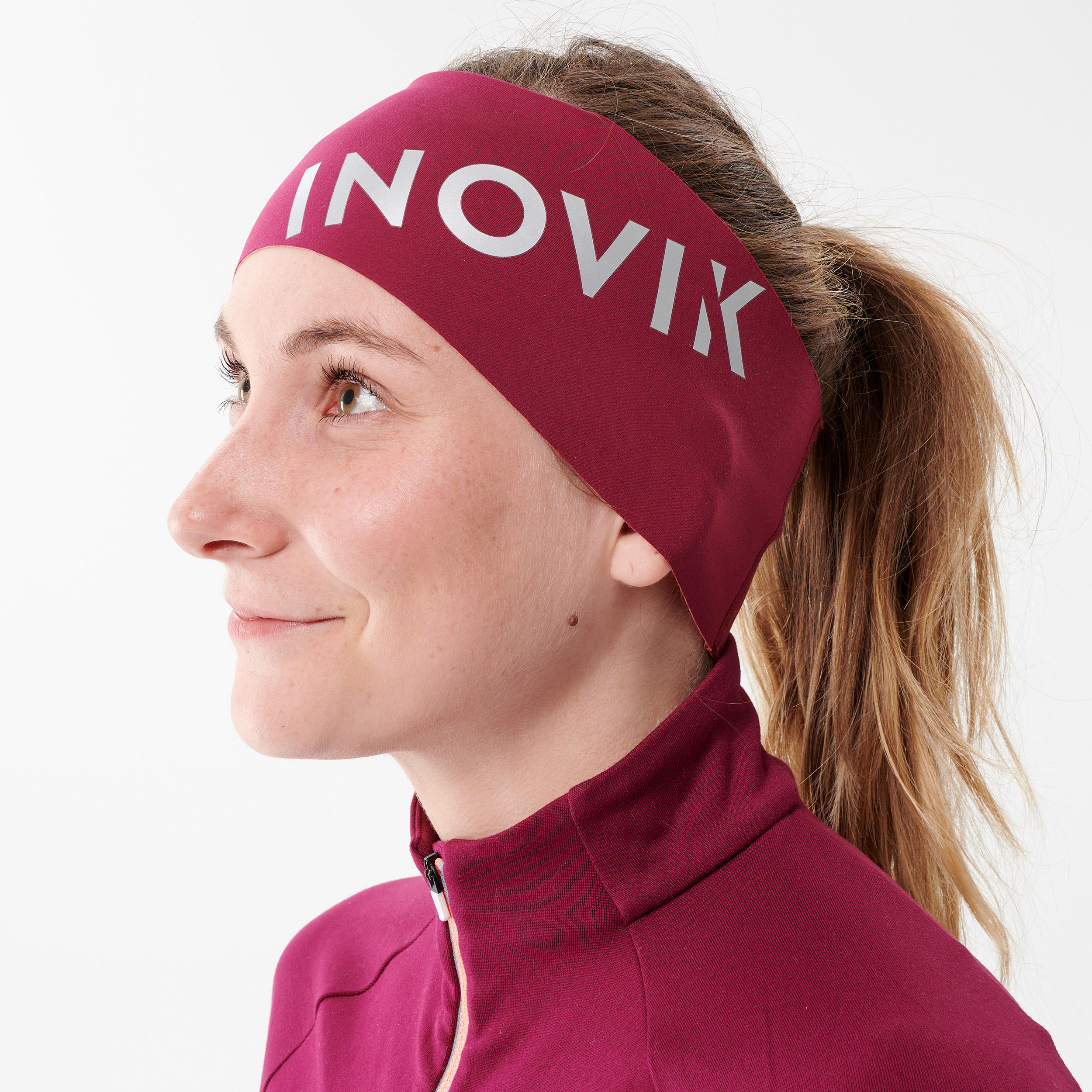 ADULT CROSS-COUNTRY SKIING HEADBAND - 500 - PURPLE PINK 6/9