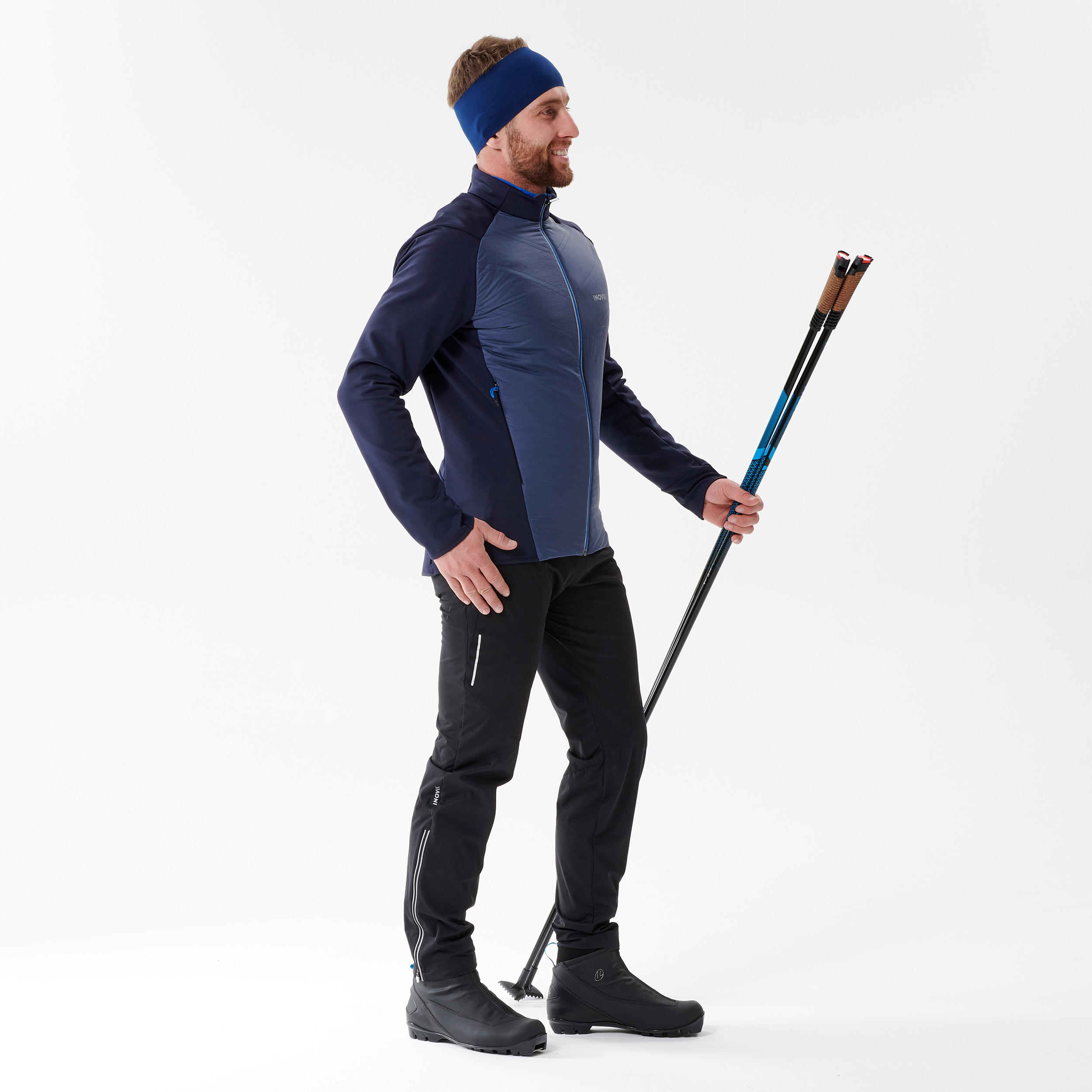 MEN’S Cross-Country Ski Jacket - XC S Jacket 550 - Navy Blue 3/9